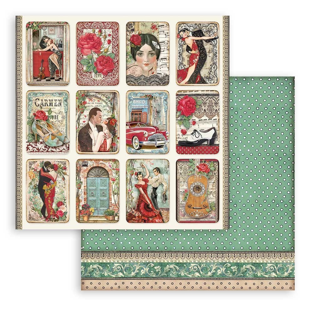 Stamperia Paper Pad 12X12 - Desire - 10