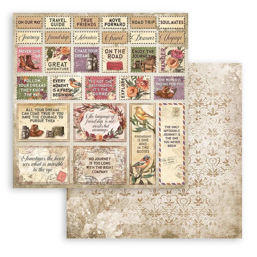 Stamperia Paper Pad 12X12 - Our Way - 10