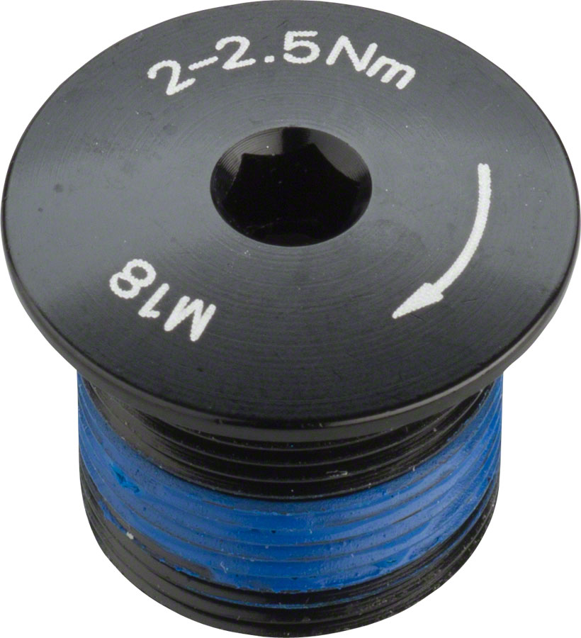PROMAX CRANK SPINDLE FIXING BOLT FOR 2-PIECE CRANKS ALLOY BLACK
