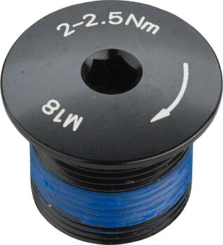 PROMAX CRANK SPINDLE FIXING BOLT FOR 2-PIECE CRANKS ALLOY BLACK