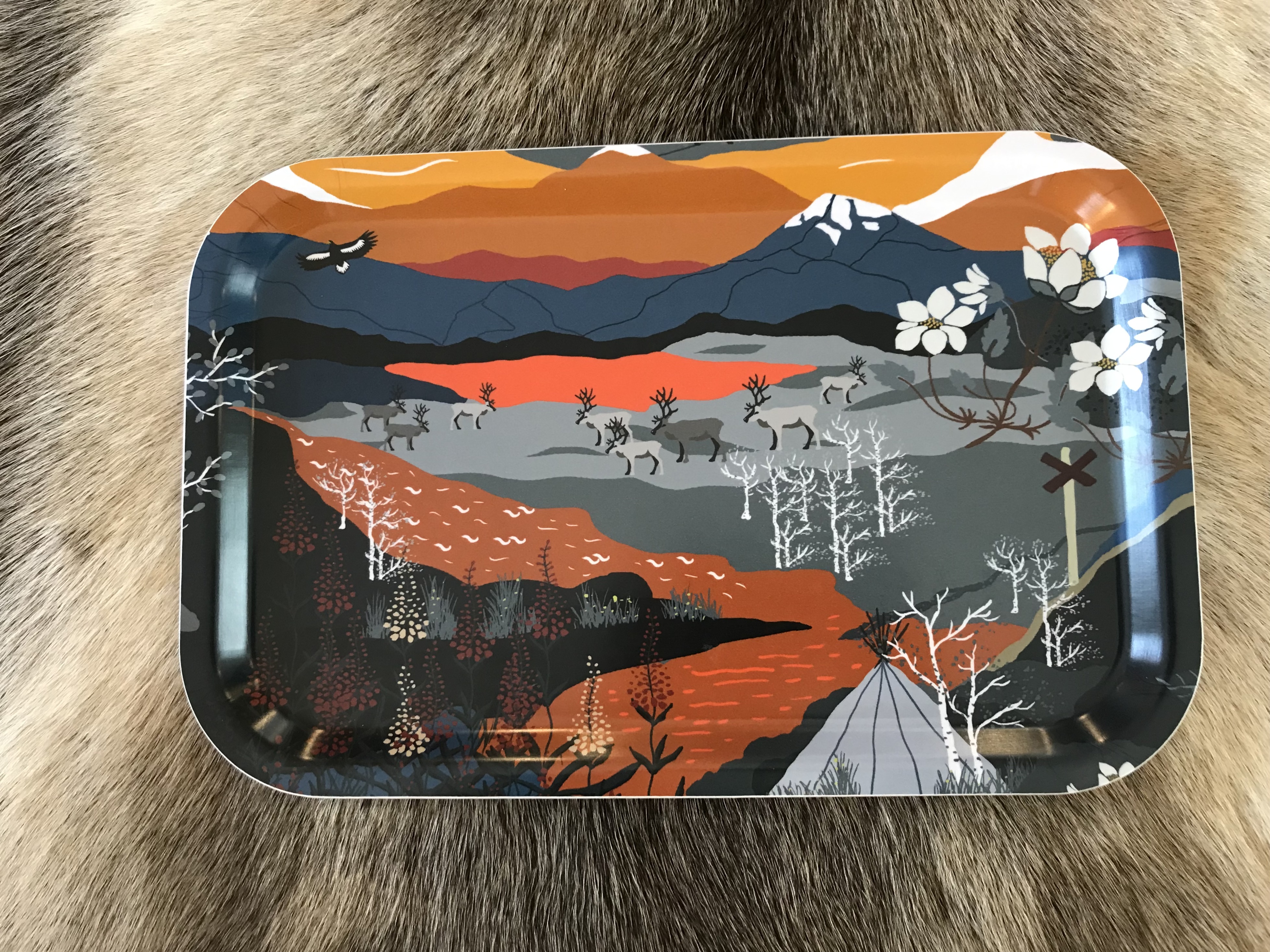 Tablett  Fjällwanderung orange