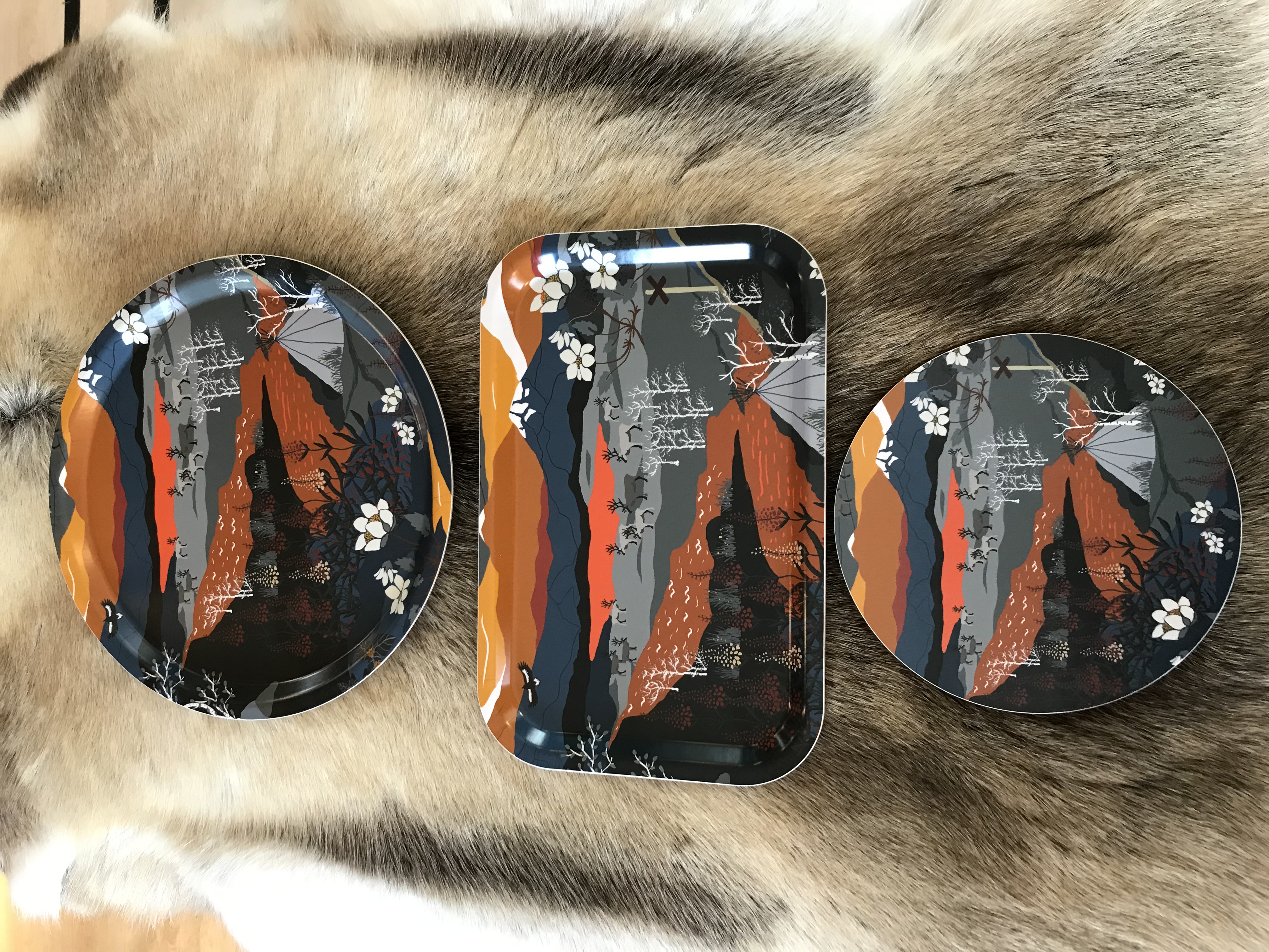 Fjällwanderung topfuntersetzer orange - 2
