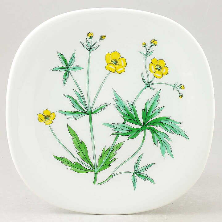 ラース・トーレン  Floraシリーズ　Buttercupモチーフのプレート 20cm  1950年代