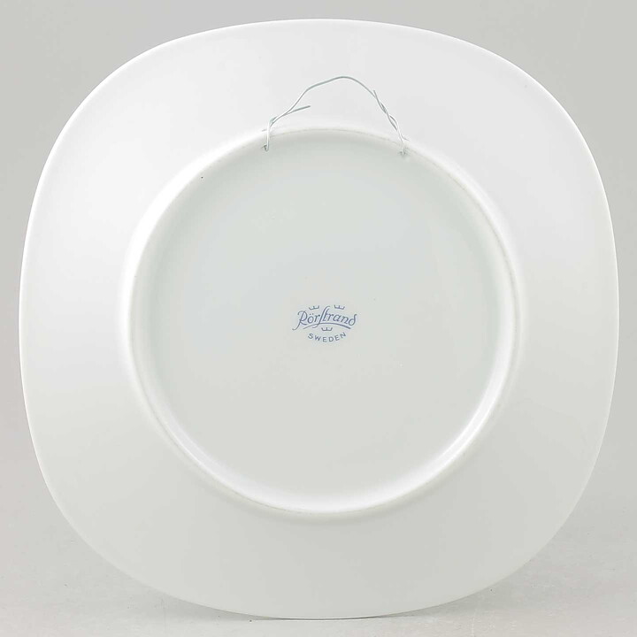 Lars Thorén (Flora 1950s) Quadratic Wall Plate with Buttercup Motif 20 cm