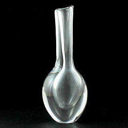 Göran Wärff (1960s) Clear Vase with Swelling Base 26 cm