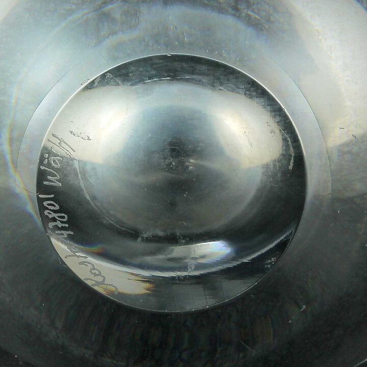 Göran Wärff (1960s) Clear Vase with Swelling Base 26 cm