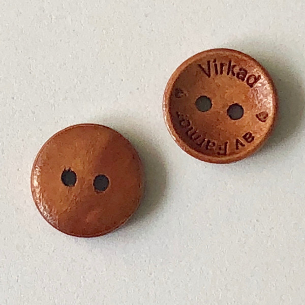 Knapp - Virkad av Farmor 15 mm