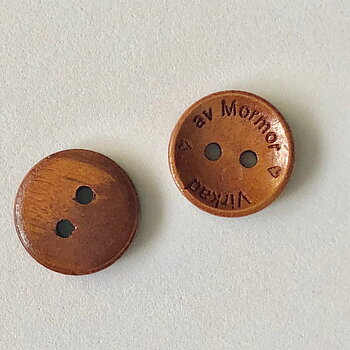 Knapp - Virkad av Mormor 15 mm
