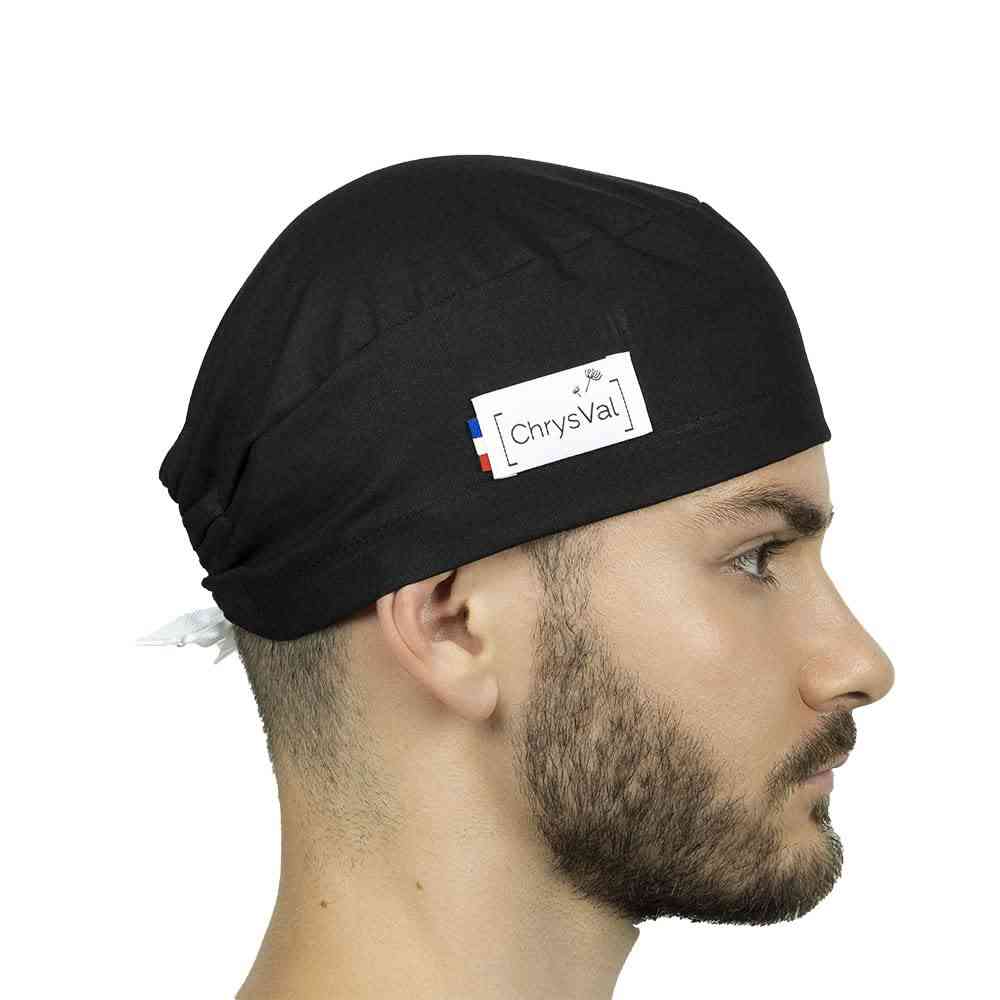 Medical Cap/Coat - Black - 2