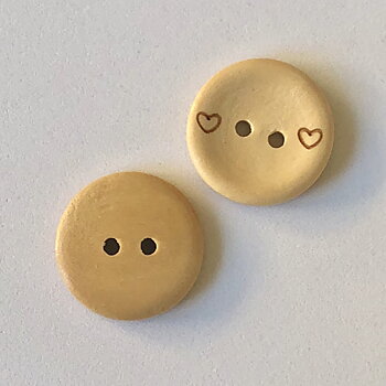 Knapp - Små hjärtan 20 mm