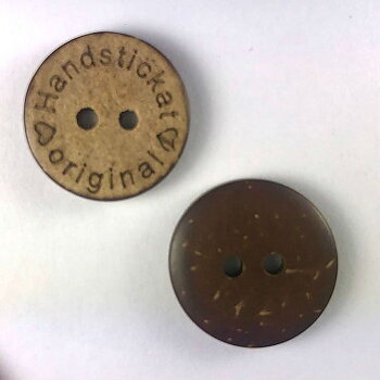 Knapp - Handstickat original 18 mm