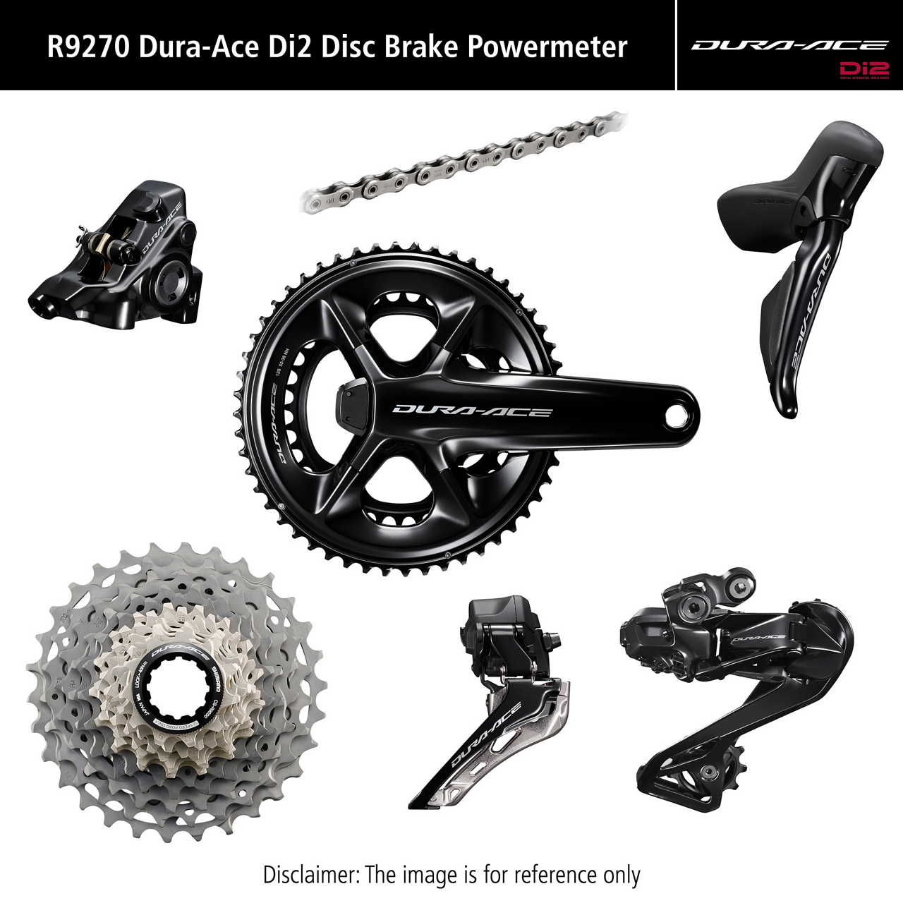 Shimano Dura Ace DI2 R9270P Disc Groupset Powermeter Team Sportia Skövde