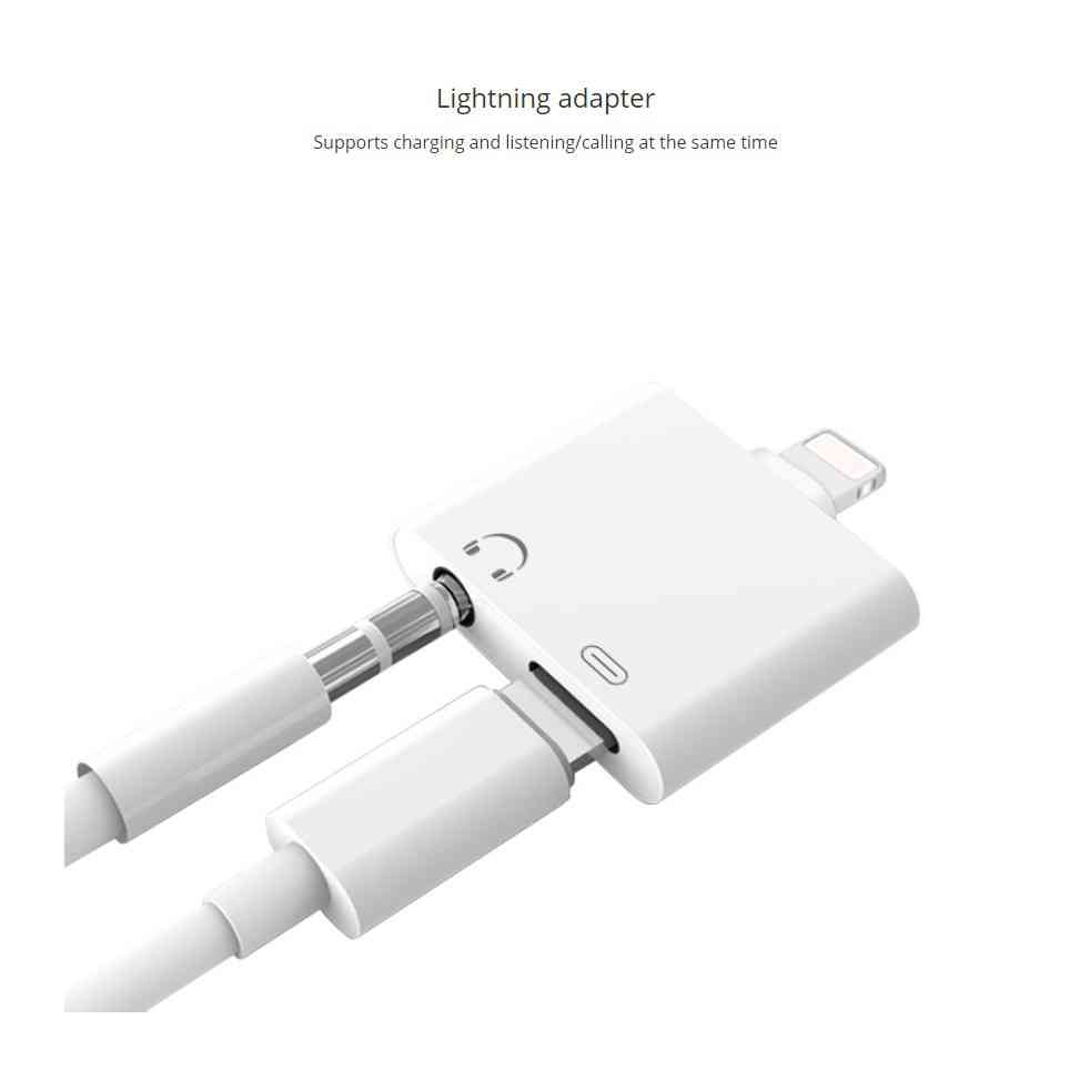 Lightning Till 3.5mm Ljudadapter Och Laddning Mini