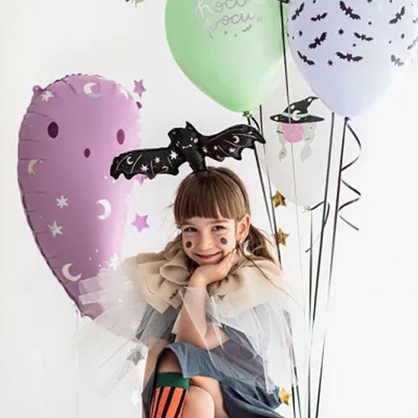 Folieballong fladdermus med metallic-detaljer - 1