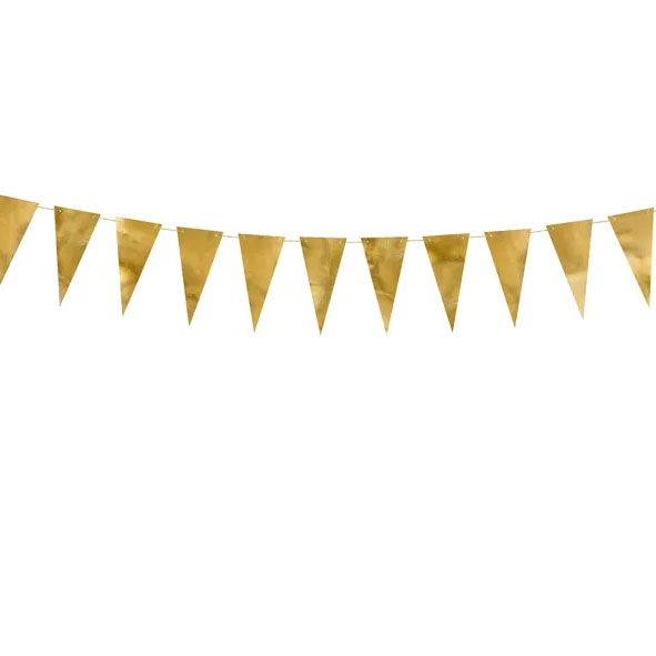 Vimpel Metallisk guld 10m main image 0