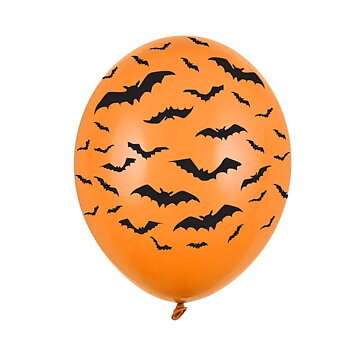 Ballonger - Orangea med fladdermöss