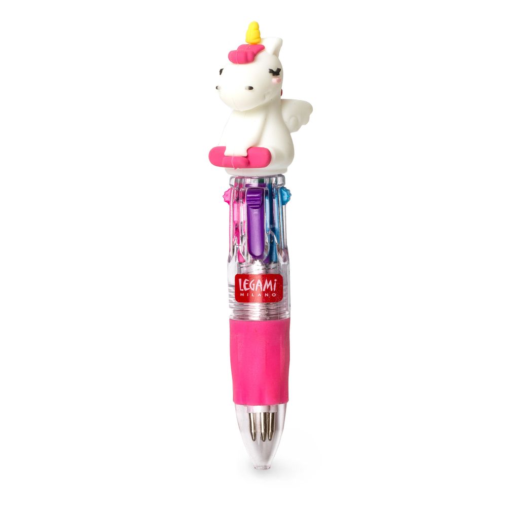 Mini Magic Rainbow Unicorn, Kulspetspenna med 4 färger