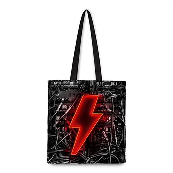 AC/DC Cotton Tote Bag: PWR Up