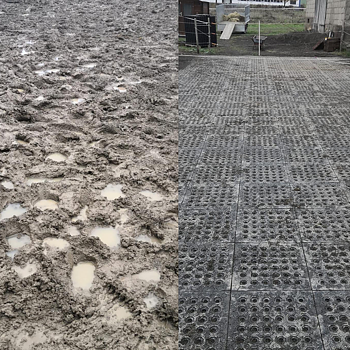 Markförstärkare 50 mm 500x500 mm i PVC för hagar och uppfarter Equistore