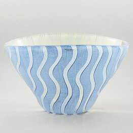 Monica Backström (Taiga 2000) Widening Bowl with Undulating Decor 28 cm