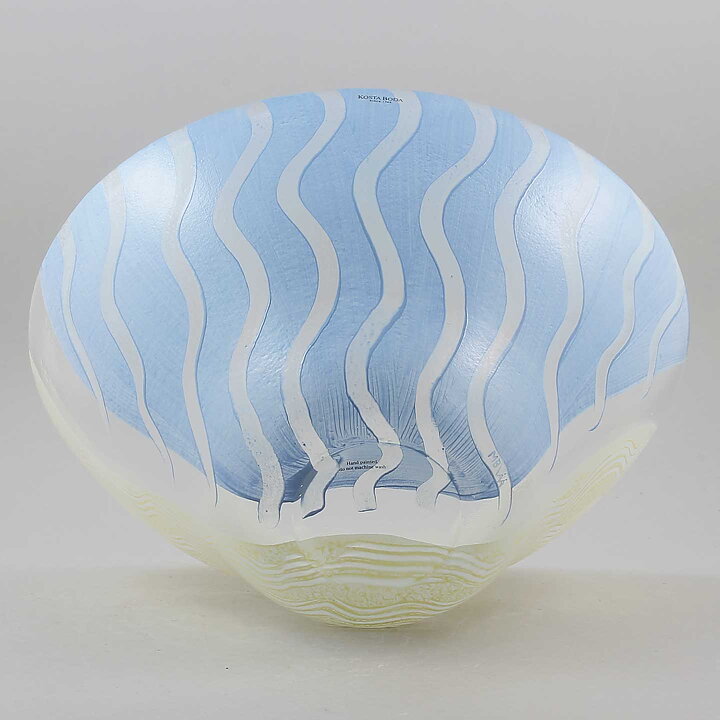 Monica Backström (Taiga 2000) Widening Bowl with Undulating Decor 28 cm