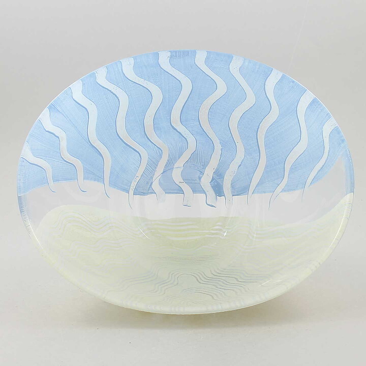 Monica Backström (Taiga 2000) Widening Bowl with Undulating Decor 28 cm
