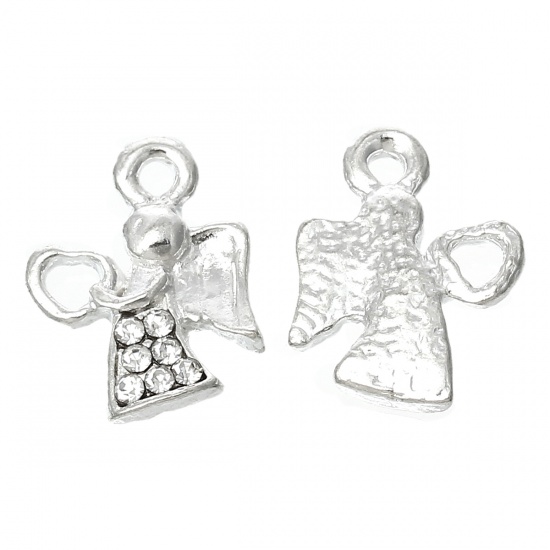Berlock -  Ängel m rhinestone, Silver - 2