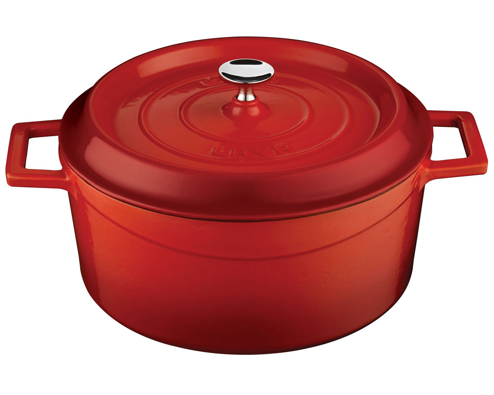 Cast iron pot 4.5L Red Enameled exterior incl. lid