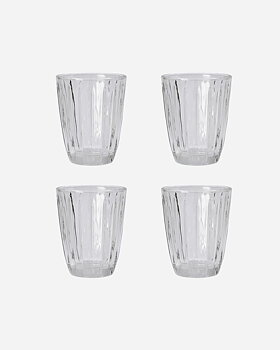 NICOLAS VAHÉ Vattenglas, Groove, Klar 4-pack