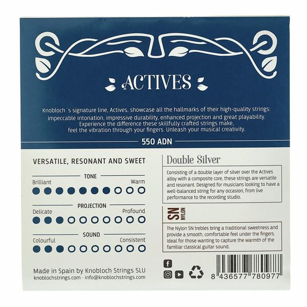 Knobloch Strings 550ADN SN Nylon Actives Double Silver (High Tension Plus) - 2