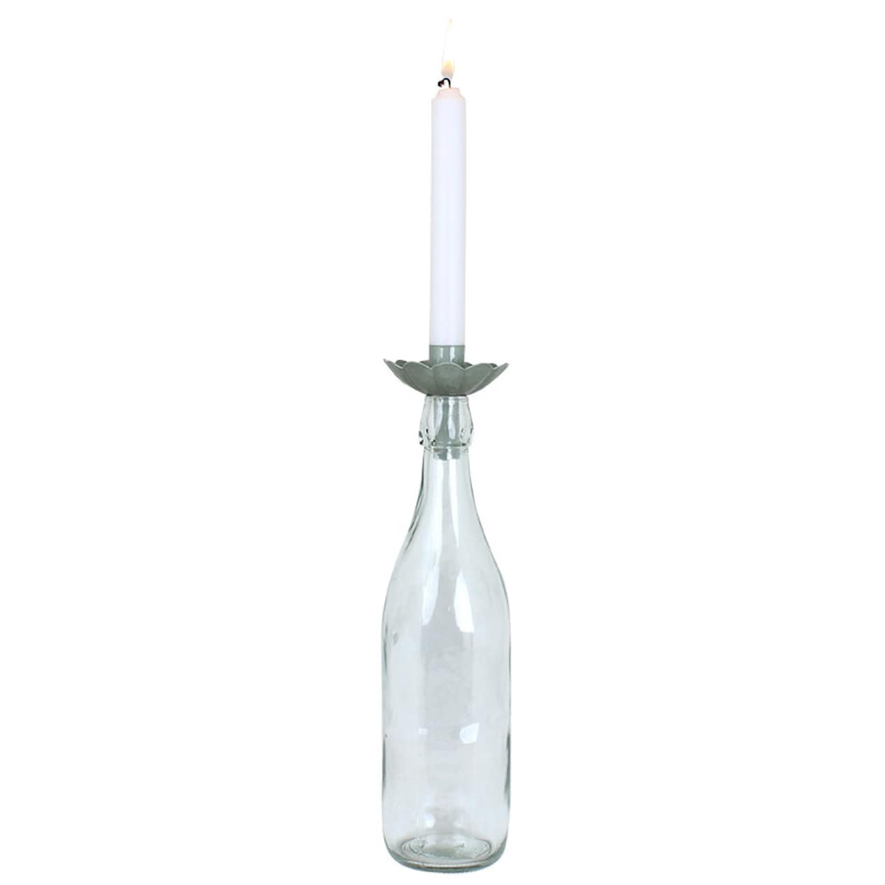CANDLE HOLDERS FOR BOTTLES "INGRID light green" - 4