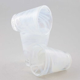 Ulrica Hydman Vallien (Mine 2003) Three Sturdy Glasses with Swirling Decor 11 cm (3)