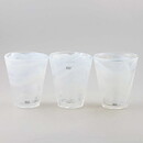 Ulrica Hydman Vallien (Mine 2003) Three Sturdy Glasses with Swirling Decor 11 cm (3)