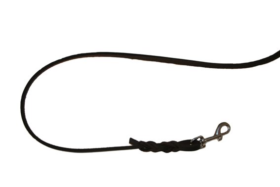 PetNation Svart Läderkoppel 180cm Pistolhake  (olika bredder) - 3