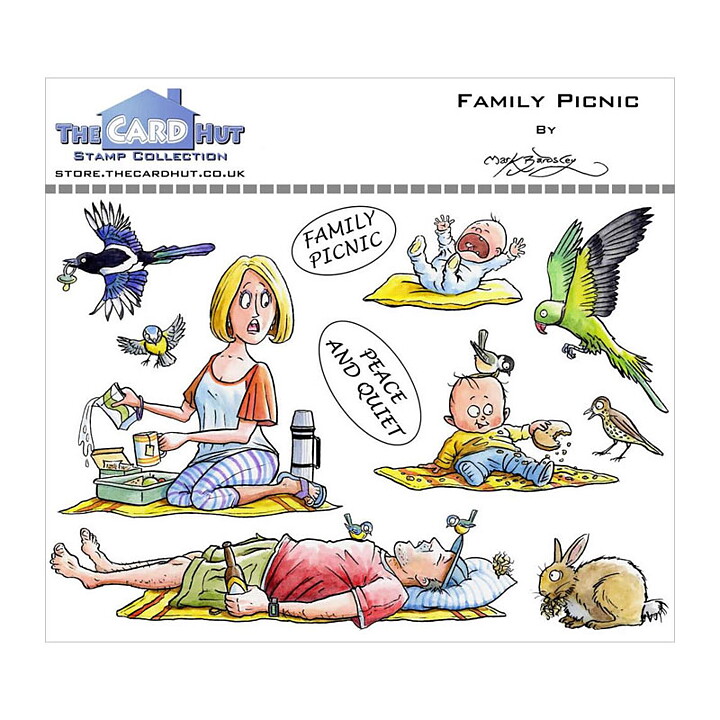 The Card Hut Clear Stamps - Family Picnic