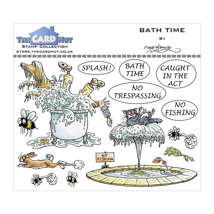 The Card Hut Clear Stamps - Bath Time