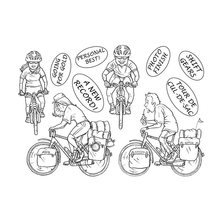 The Card Hut Clear Stamps - Shifting Gears