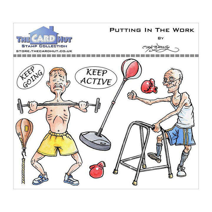 The Card Hut Clear Stamps - Putting in the Work