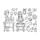 The Card Hut Clear Stamps - Practice Makes Perfect