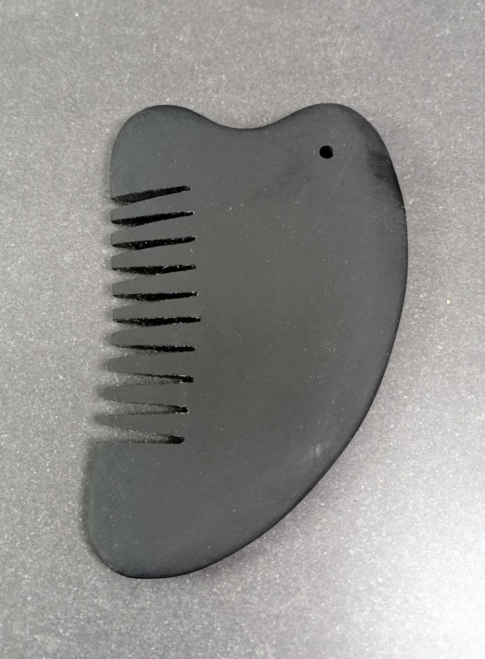 Gua sha i Bian Sten - Hjärta med kam 