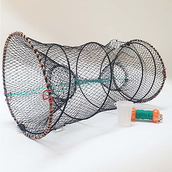 Komplett kräftfiskepaket från goldfish med bur lina och flöte/markör