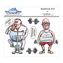 The Card Hut Clear Stamps - Keeping Fit