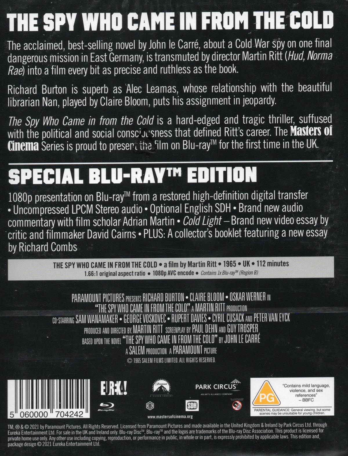 Spy Who Came In From the Cold (Limited Edition) (ej svensk text) (Blu-ray) - 2