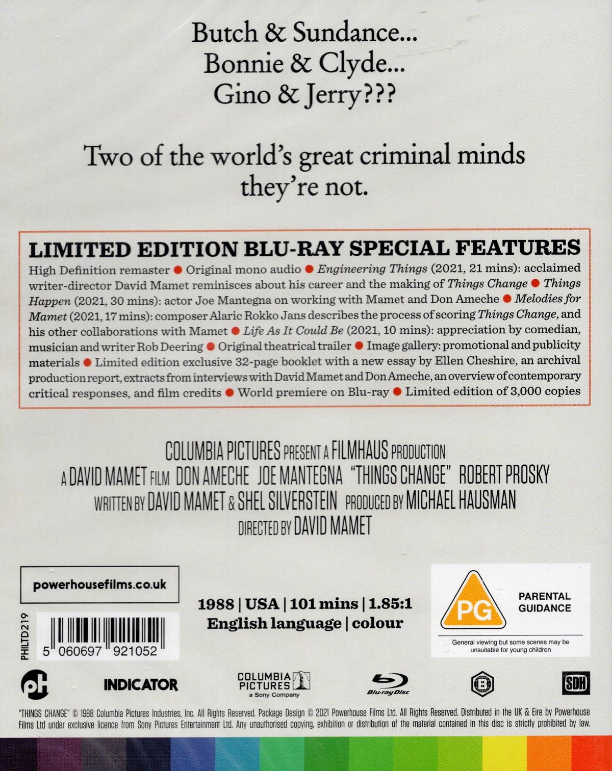 Things Change (Limited Edition) (ej svensk text) (Blu-ray) - 2