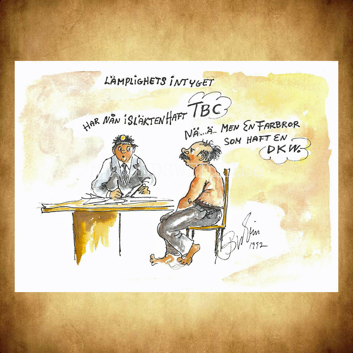 TBC eller DKW .. - Nr: 23 Bror-Erics Värsta - Vykort A5 - 2