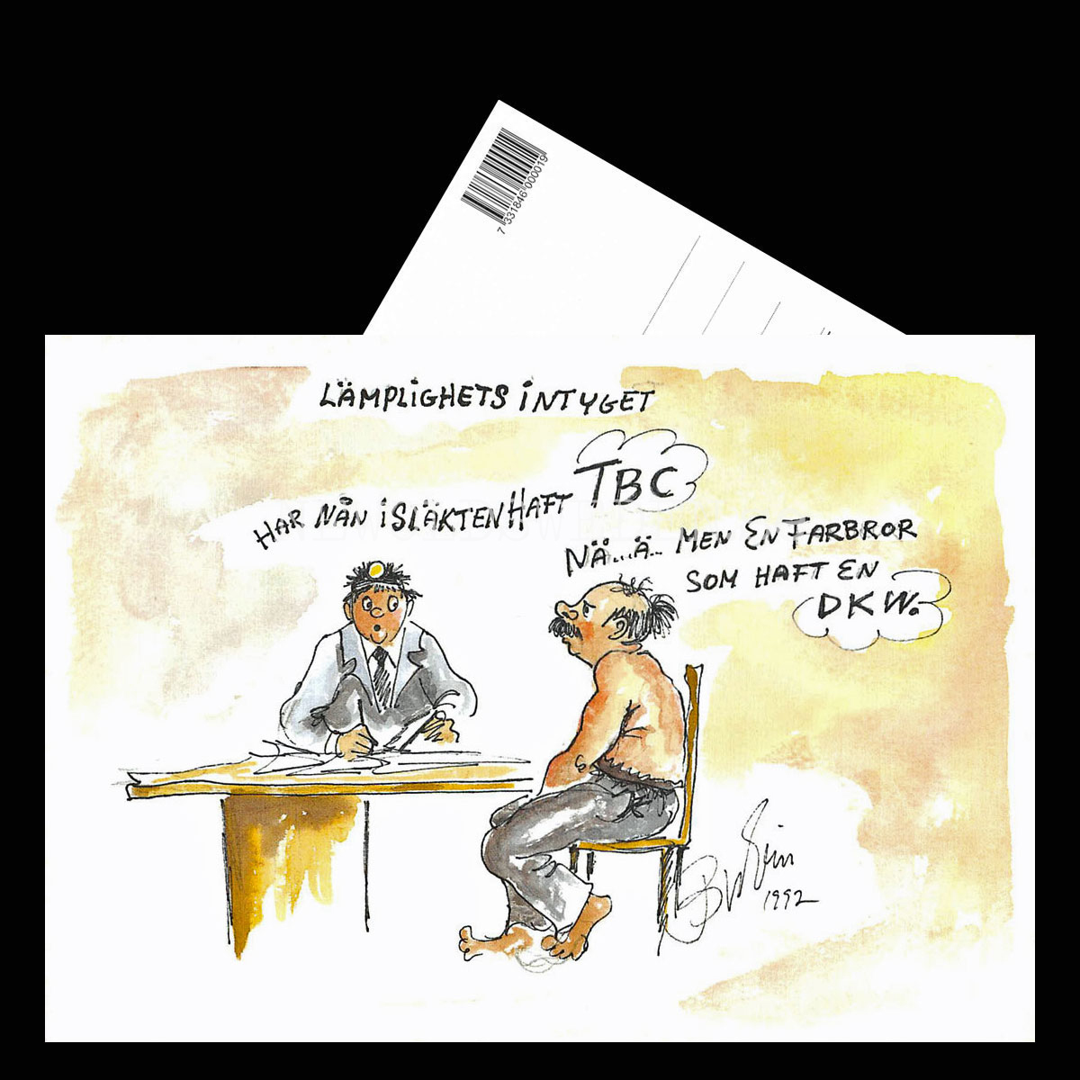 TBC eller DKW .. - Nr: 23 Bror-Erics Värsta - Vykort A5 - 3
