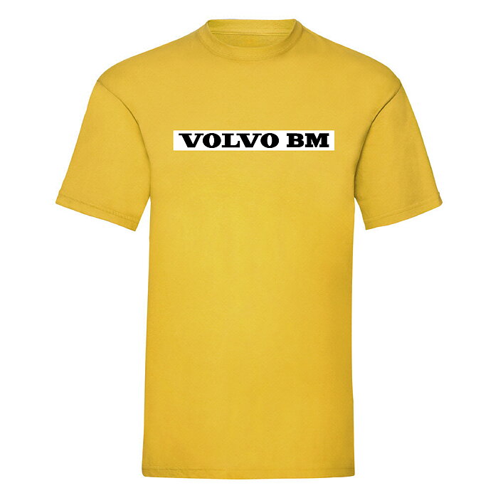 T-shirt Volvo BM  "Klassisk logo" Gul