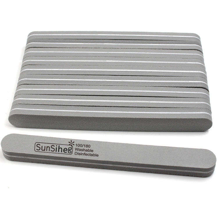 Dubbelsidig Nagelfil - 100/180 Grå - 3
