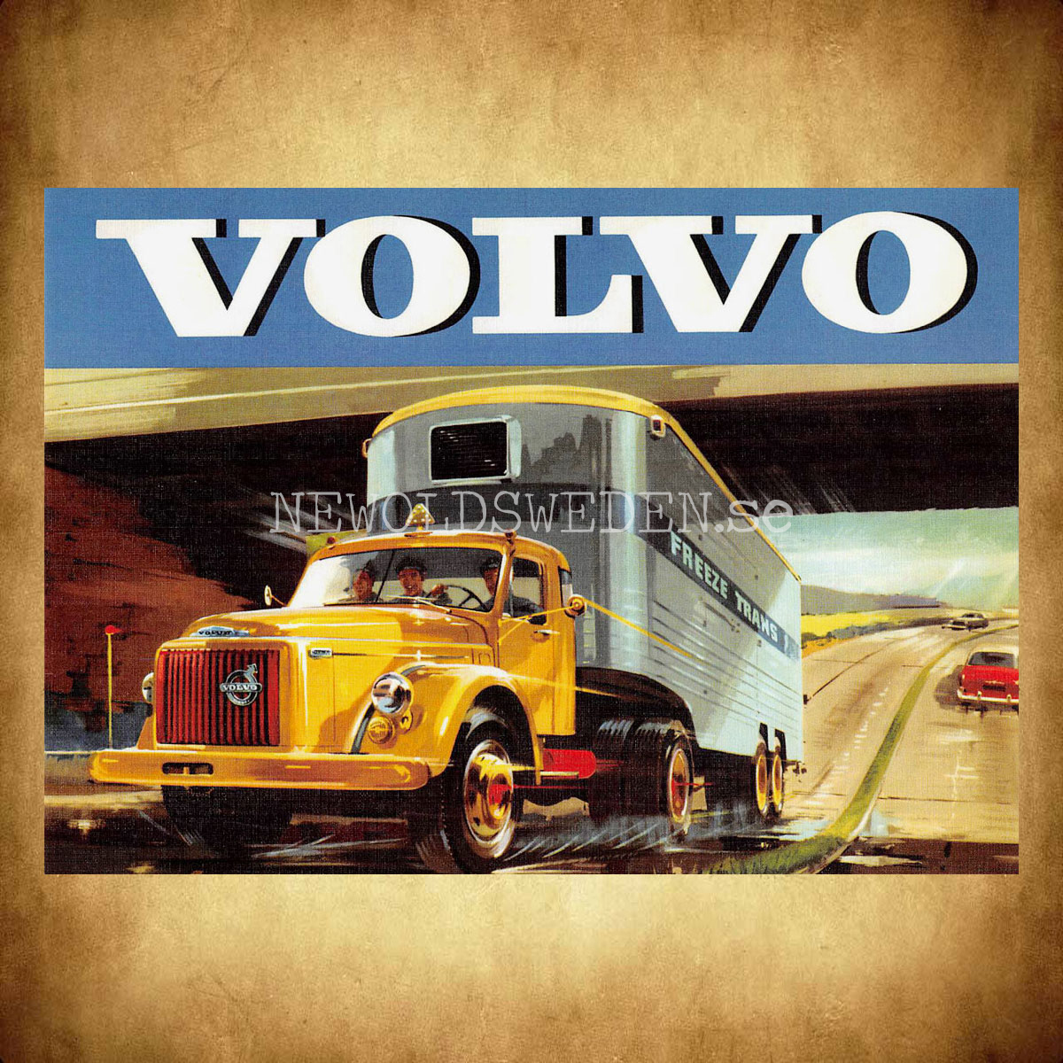 Volvo FREEZE TRANS - Vykort A5 - 2
