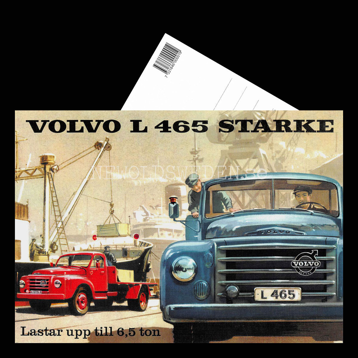 Volvo L 465 STARKE - Vykort A5 - 3